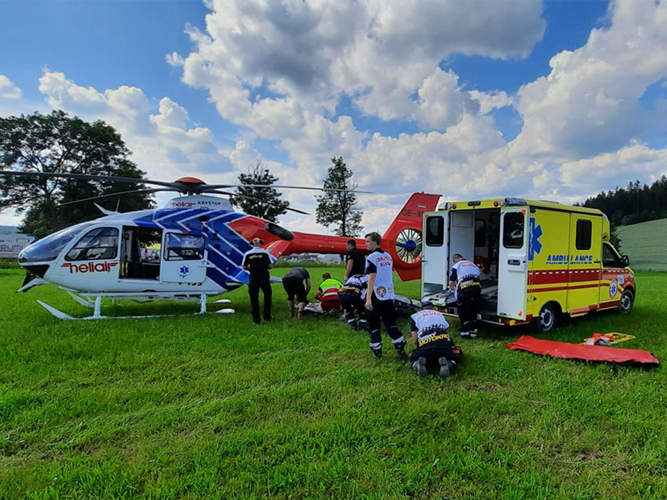 Zdravotnická záchranná služba - vrtulník